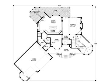 1st Floor Plan, 007H-0136