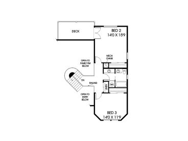 2nd Floor Plan, 013H-0005