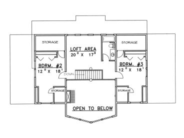 2nd Floor Plan, 012H-0065