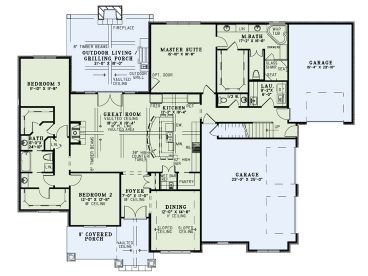 1st Floor Plan, 025H-0289