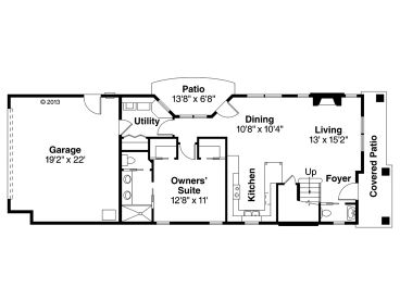 1st Floor Plan, 051H-0220