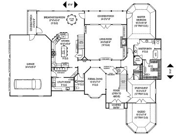 1st Floor Plan, 044H-0047