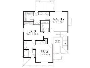 2nd Floor Plan, 034H-0320