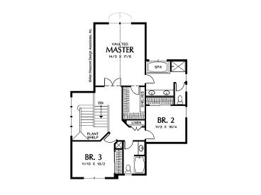 2nd Floor Plan, 034H-0024