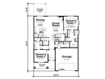 1st Floor Plan, 031H-0328