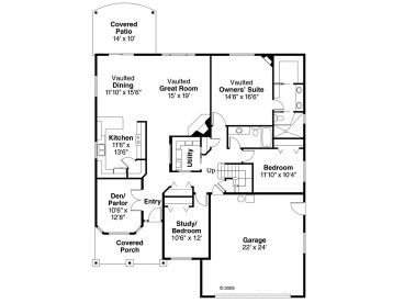 1st Floor Plan, 051H-0305