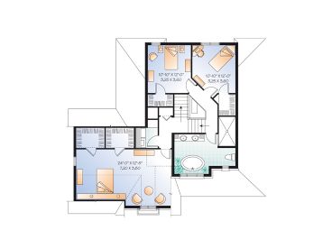 2nd Floor Plan, 027H-0328