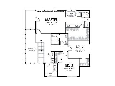 2nd Floor Plan, 034H-0037