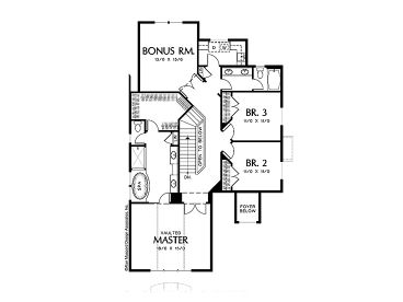 2nd Floor Plan, 034H-0023