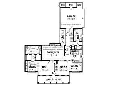 1st Floor Plan, 021H-0173