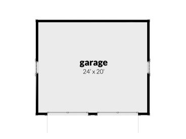Garage Floor Plan, 052H-0044