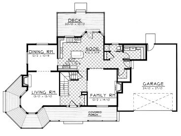1st Floor Plan, 026H-0078