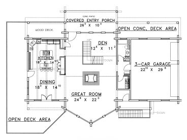 1st Floor Plan, 012L-0021