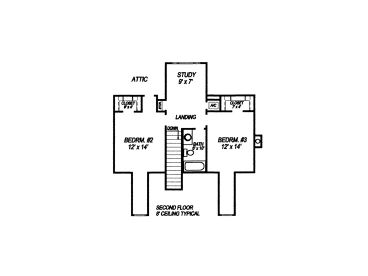 2nd Floor Plan, 004H-0074
