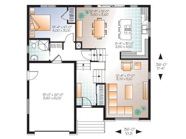 1st Floor Plan, 027H-0386