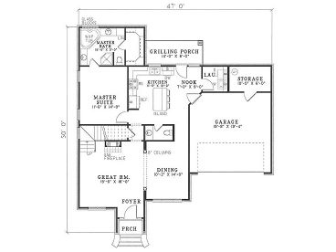 1st Floor Plan, 025H-0058