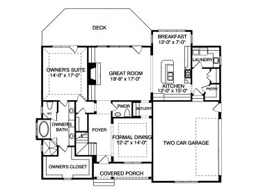 1st Floor Plan, 029H-0112