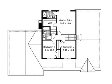 2nd Floor Plan, 023H-0005