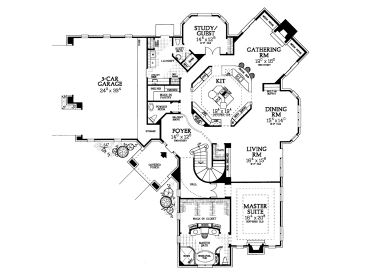 1st Floor Plan, 057H-0019
