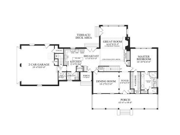 1st Floor Plan, 063H-0089