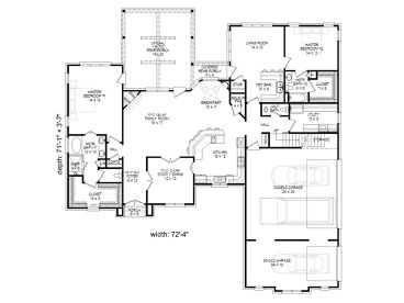 1st Floor Plan, 062H-0075