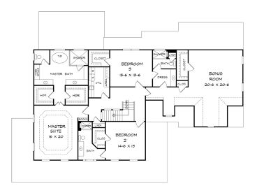 2nd Floor Plan, 019H-0183