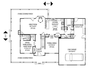 1st Floor Plan, 044H-0011