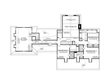 2nd Floor Plan, 063H-0089