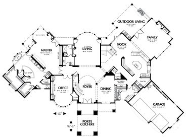 1st Floor Plan, 034H-0142