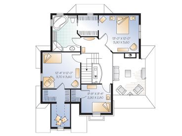 2nd Floor Plan, 027H-0081