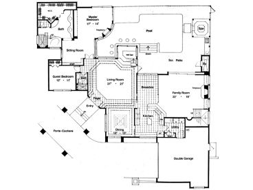 1st Floor Plan, 043H-0172