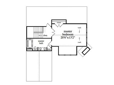 2nd Floor Plan, 053H-0033