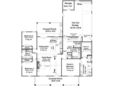 1st Floor Plan, 001H-0245