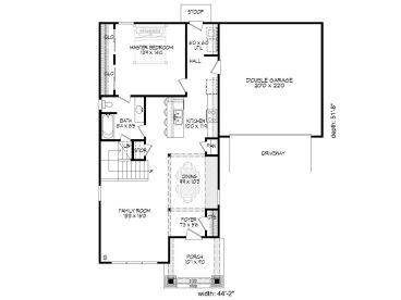 1st Floor Plan, 062H-0023