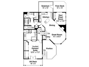 1st Floor Plan, 051H-0066