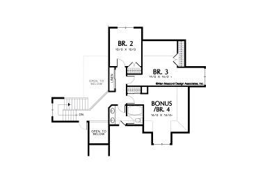 2nd Floor Plan, 034H-0166
