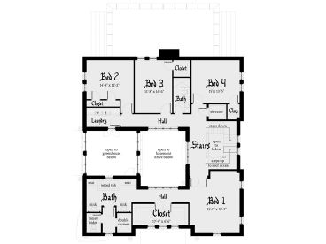 2nd Floor Plan, 052H-0089