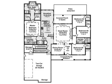 1st Floor Plan 001H-0222