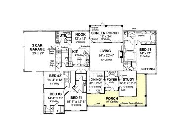 1st Floor Plan, 059H-0089