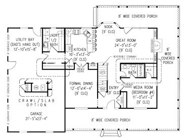 1st Floor Plan, 044H-0013