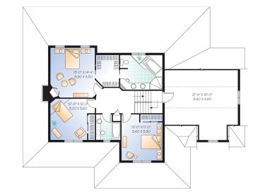 2nd Floor Plan, 027H-0087