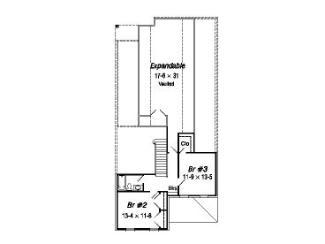 2nd Floor Plan, 061H-0062