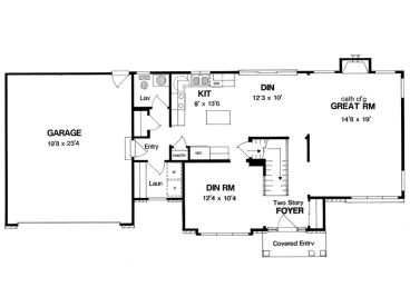1st Floor Plan, 014H-0031