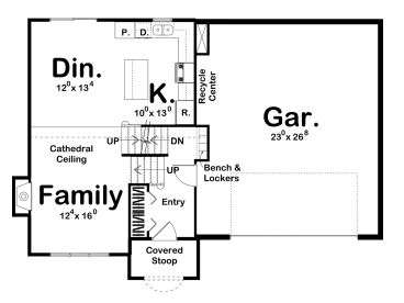 1st Floor Plan, 050H-0115