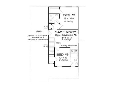2nd Floor Plan, 059H-0230