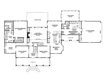1st Floor Plan, 063H-0001