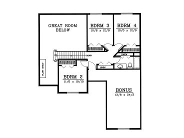 2nd Floor Plan, 026H-0061