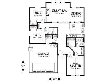 1st Floor Plan, 034H-0060