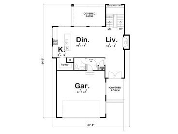 1st Floor Plan, 050H-0137