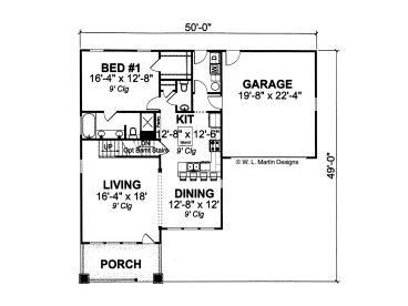 1st Floor Plan, 059H-0106
